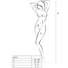 Passion - Femme Bs013 Bodystocking Blanc Taille Unique